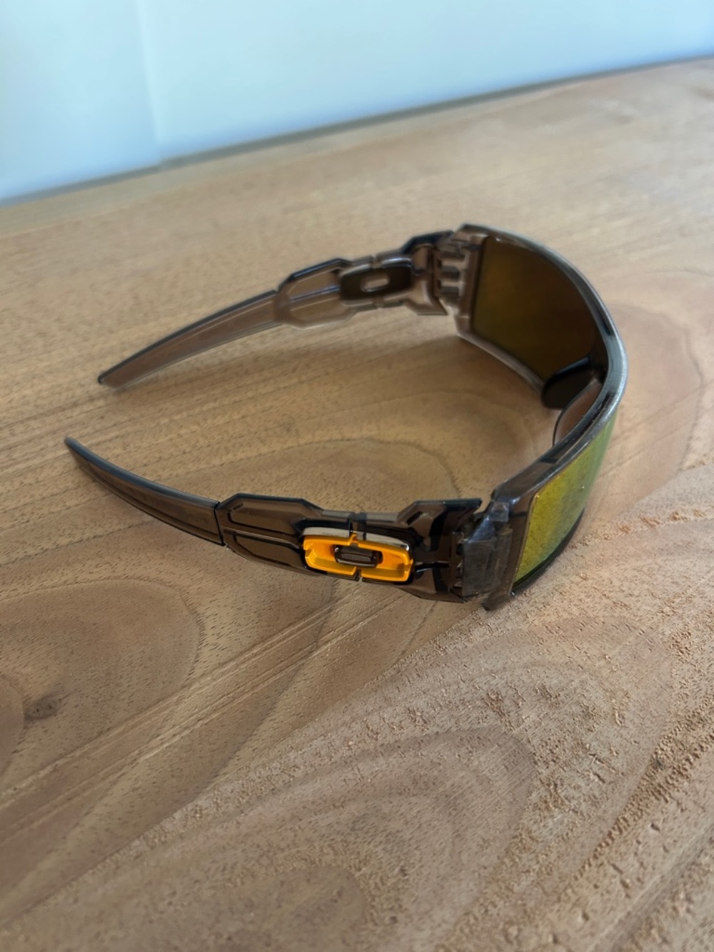 Oakley Oil Rig Brown Smoke Frames with Orange Accent